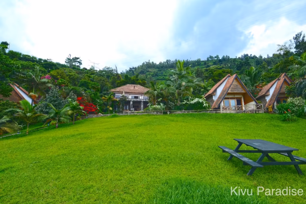 Accommodation at Lake Kivu.
