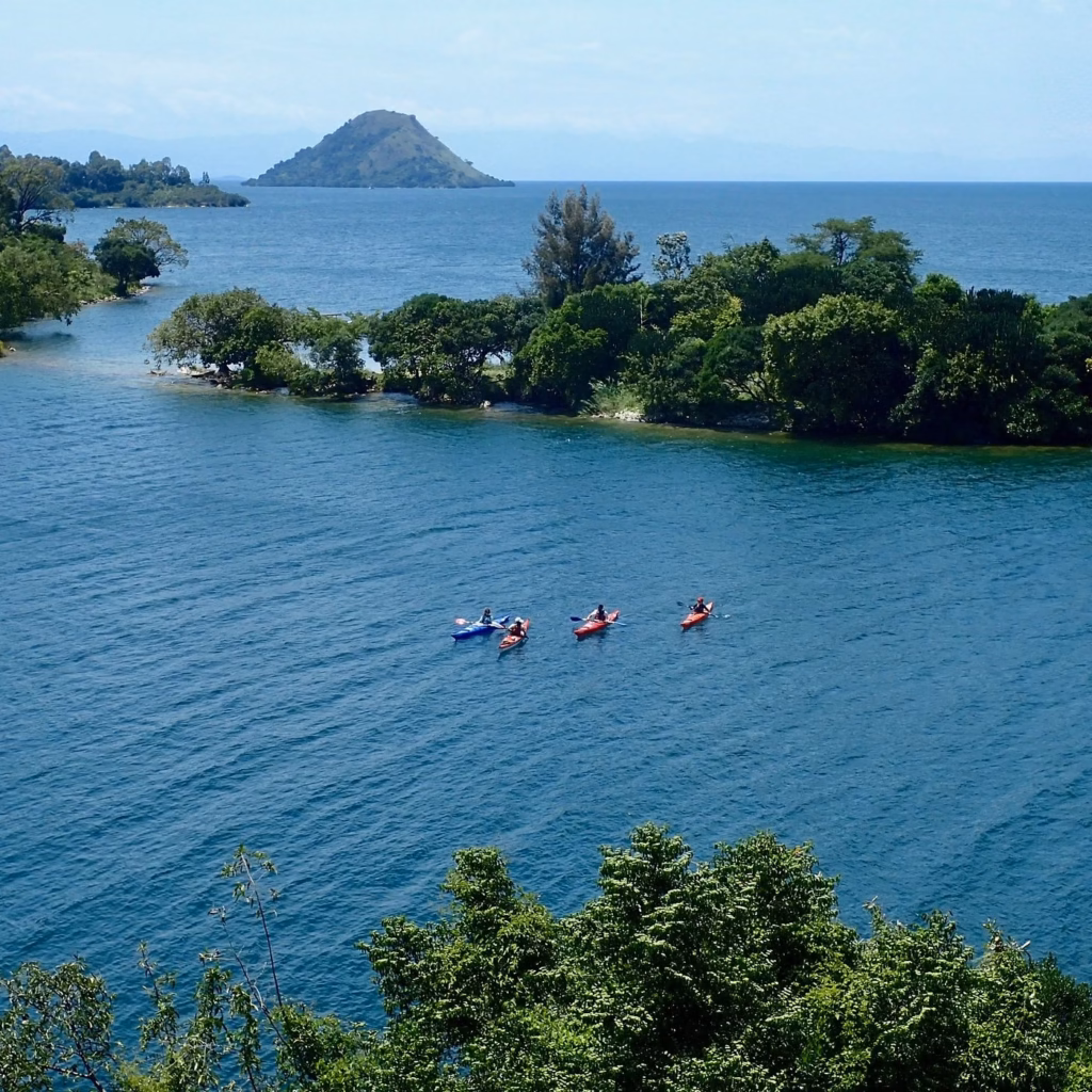 Checking in at Lake Kivu Serena Hotel