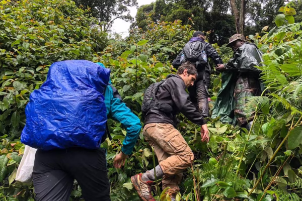 trekking in the rain trekking in the rain