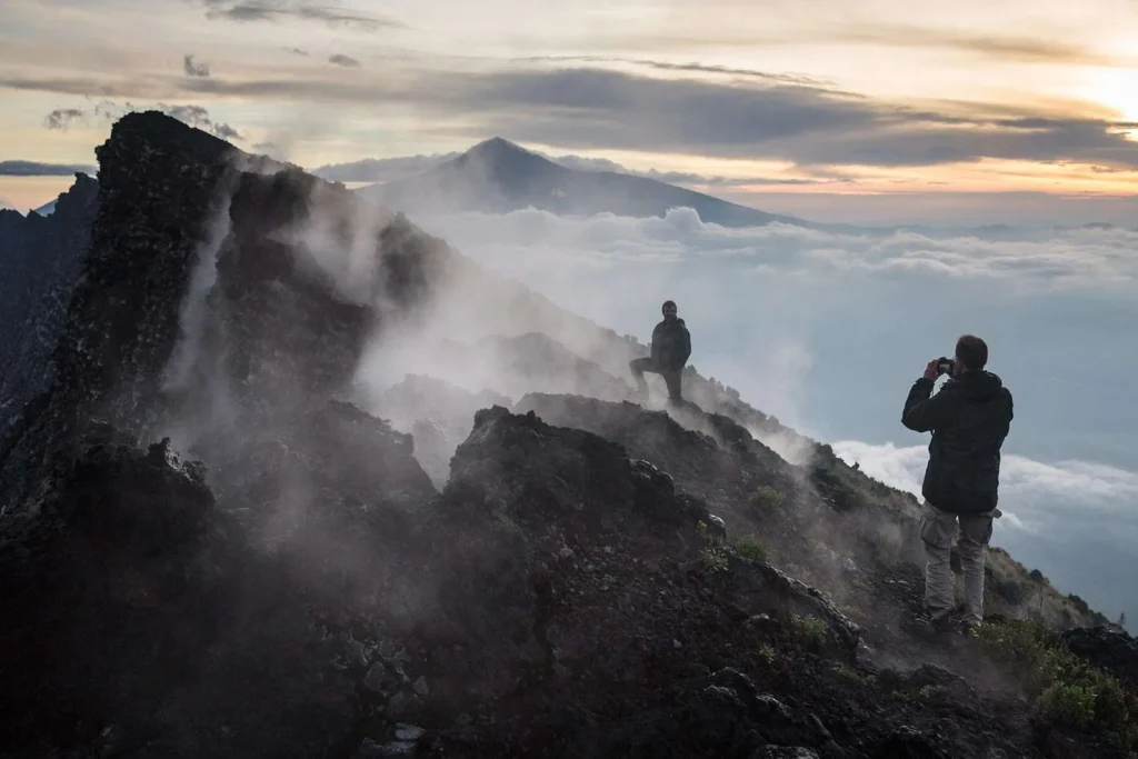 The summit crater of Mount Nyiragongo